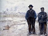 Jean Francois Raffaelli Famous Paintings - The Two Workmen